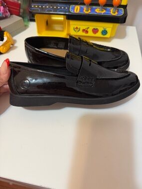 Lands end Black Patent Loafer